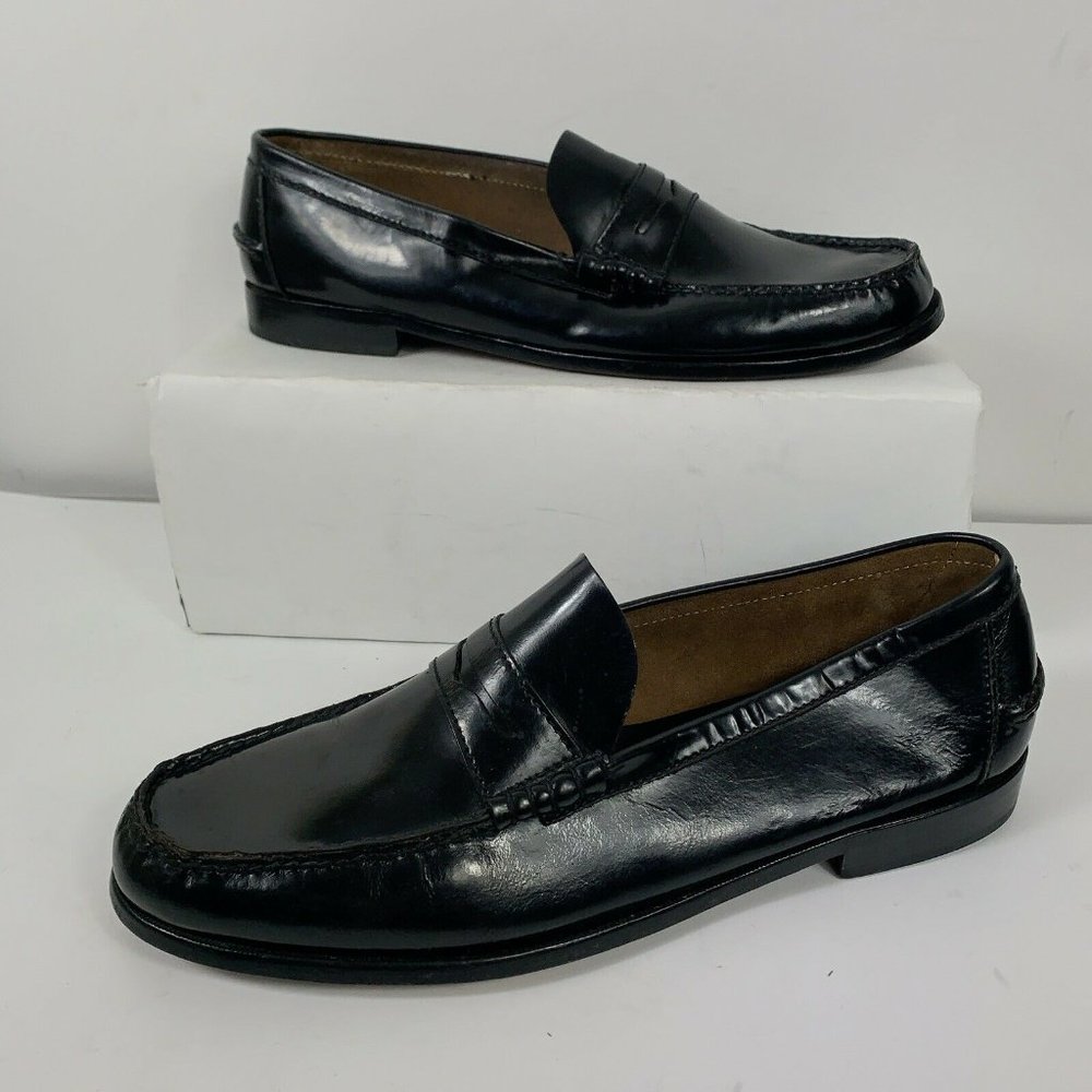 Florsheim Berkley Black Leather Loafers Men Sz 15D